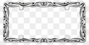 Tribal Ii, Chrome/black - Tribal Frame Design Png