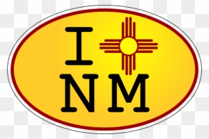 I Zia Nm Yellow Oval Decal - New Mexico Home Messenger Bag