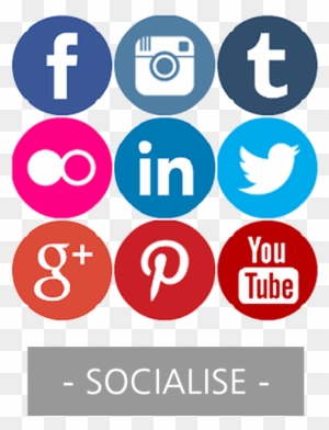 Social Media Marketing Clip Art - Social Networks Icons Round Png