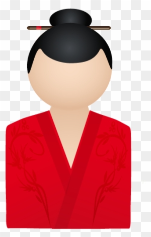 Member, Person, Account, Kimono, Red, Woman, User, - Japanese People Icon Png