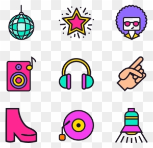 Disco Music Collection - Dance Png Icons