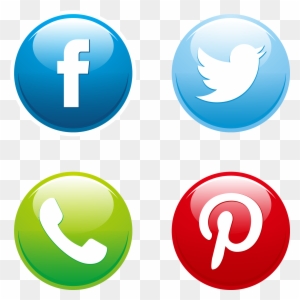 Social Media Button Euclidean Vector Download Icon - Vector Social Media Icons