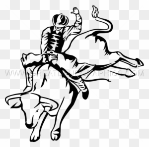 Bull Rider Â€“ Your Way Custom Decals And Tees - Bull Rider Silhouette -  Free Transparent PNG Clipart Images Download