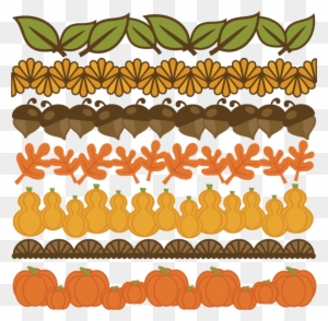 Thanksgiving Borders Set Svg Cut Files For Scrapbooking - Large Thanksgiving Clip Art