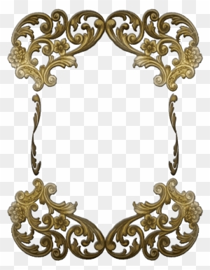 Free Ornate Victorian Frame - Art Deco Gold Frame Png