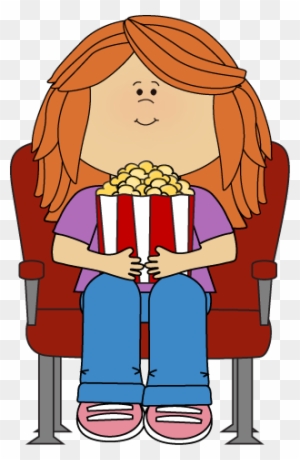 Image result for cartoon, watching a movie
