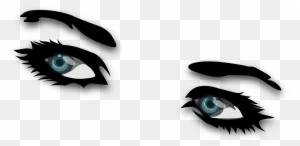 Eyebrows Eyeliner Makeup Girls Eyes Eye Liner Free Transparent Png Clipart Images Download - black eyeshadow for demon girl eyes roblox