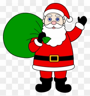 Cartoon Picture Of Santa Claus Clip Art Sack Gifts - Santa Claus Image Download