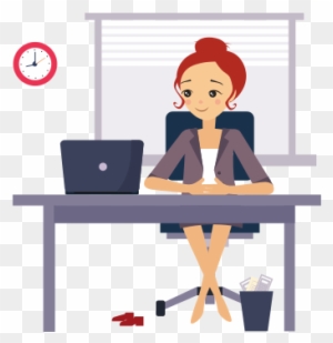 Woman At Office - Daily Routine At Office