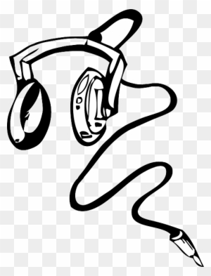 Listening Earphones, Audio, Headphones, Mp3, Music, - Dj Headphones Clipart