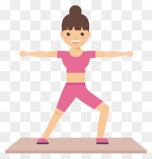 Olympic Weightlifting Cartoon - Fitness Girl Vector