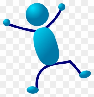 Cartoon Blue, Stick, People, Man, Figure, Person, Cartoon - Stick Men Clip Art