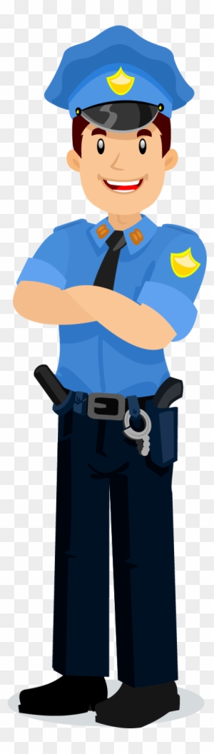Profession Police Officer Illustration - Officer Illustration Png