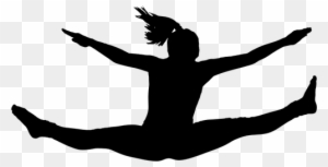 Leaping Silhouette - Girl Jumping Silhouette