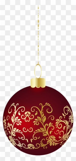 Large Transparent Christmas Ball Ornament Png Clipart - Christmas Ornaments Png