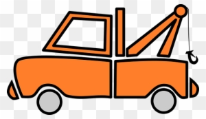 Truck Orange Vehicle Tow Truck Breakdown T - Tow Truck Clip Art