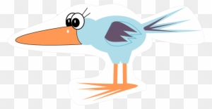 Free Digital Funny Cartoon Bird Scrapbooking Embellishment - Clip Art