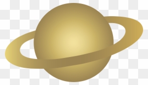 Planet Clipart Pastel Color - Cartoon Saturn Transparent Background