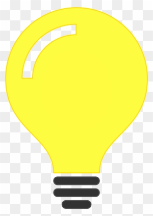 Bulb Idea Icon - Minimalist Light Bulb Png