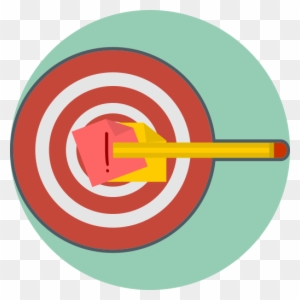Seo Goals Icon - Arrow And Target Icon - Free Transparent PNG Clipart