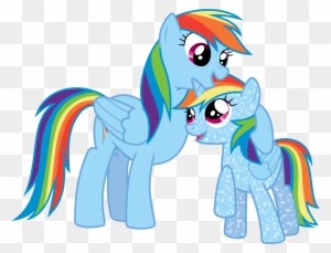 Rainbow Dash And Lil Rainbow By 90sigma - Hija De Rainbow Dash