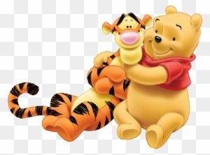 baby pooh and tigger hugging