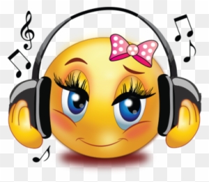 Girl Listen To Music - Listen To Music Emojis