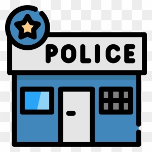 Invitación De La Boda De La Estación De Policía Oficial - Police Station Clipart Free