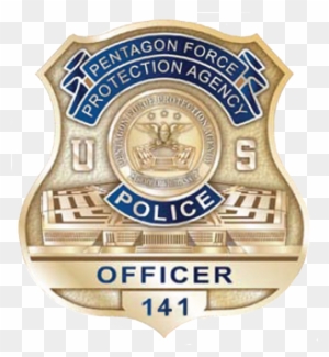 Badge Of The United States Pentagon Police - Pentagon Force Protection Agency Badge