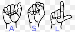 Apps, News, Games, Clipart - American Sign Language Letter
