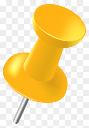 Pin Yellow Clip Art - Bullet Points Clip Art - Free Transparent PNG