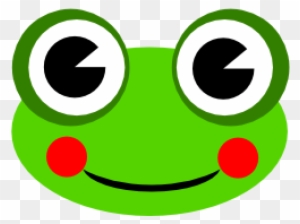 Cute Cartoon Frog With Big Eyes