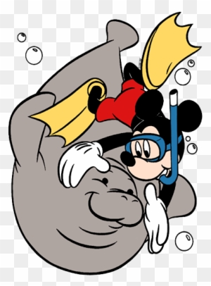 Mickey Mouse Clip Art - Mickey Swimming Clipart