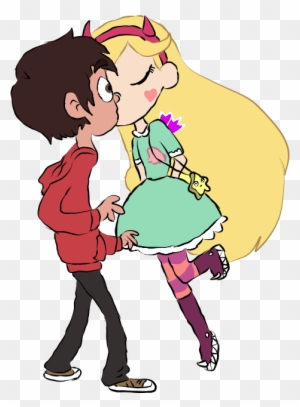 First Kiss Doodle By Uranusduck77 - Star And Marco First Kiss