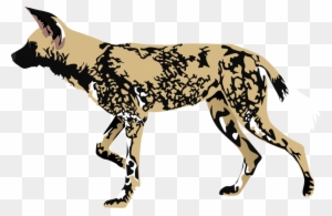 African Wild Dog Clipart - African Wild Dog Pattern