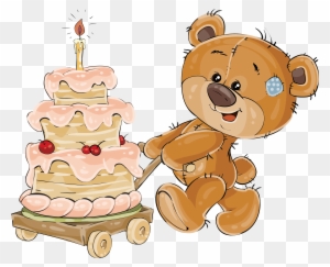 Teddy Bear Clip Art - Teddy Bear Birthday Vector