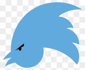 Social Media Beak Blue Bird Sky Leaf - Twitter Logo Upside Down